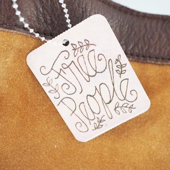 Free People Suede and Leather Tote Shoulder Bag - Picture 7 of 8
